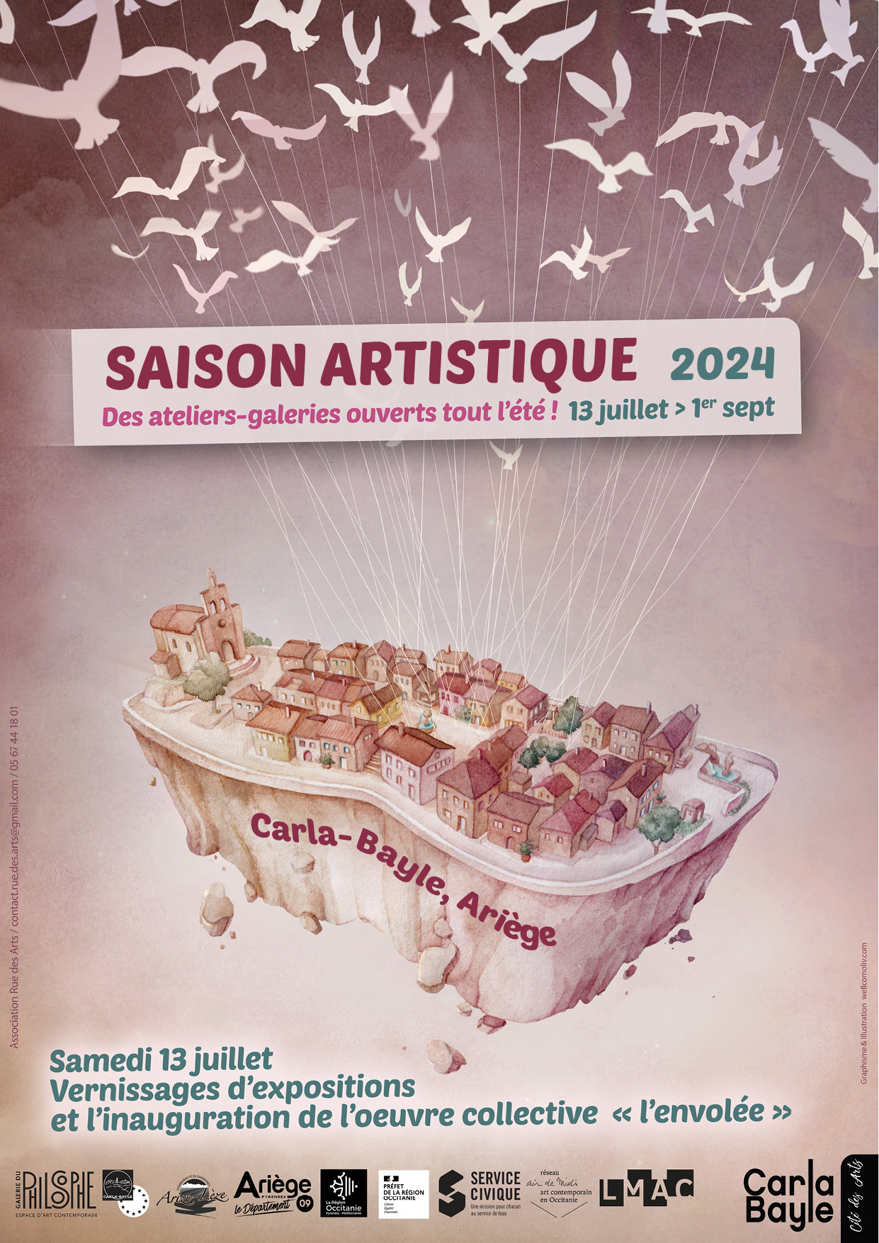 Affiche A4 saison estival vecto VF